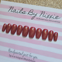 Load image into Gallery viewer, Lady Red press on nail set
