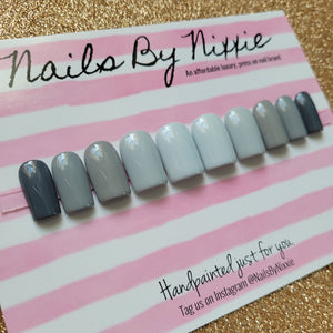 5 Shades of Grey - Press-on nail set