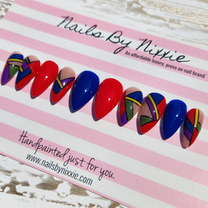 Afro Couture Press On nail set