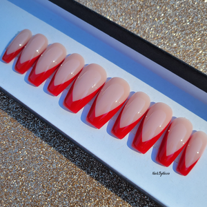 Red Diva nail set