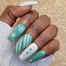 Load image into Gallery viewer, Teal Me you Love Me nail set
